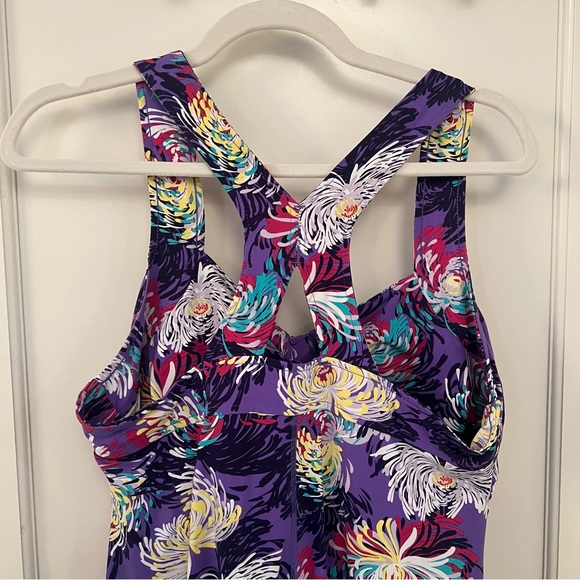 Garnet Hill Zinni floral twist front dress - Picture 7 of 8